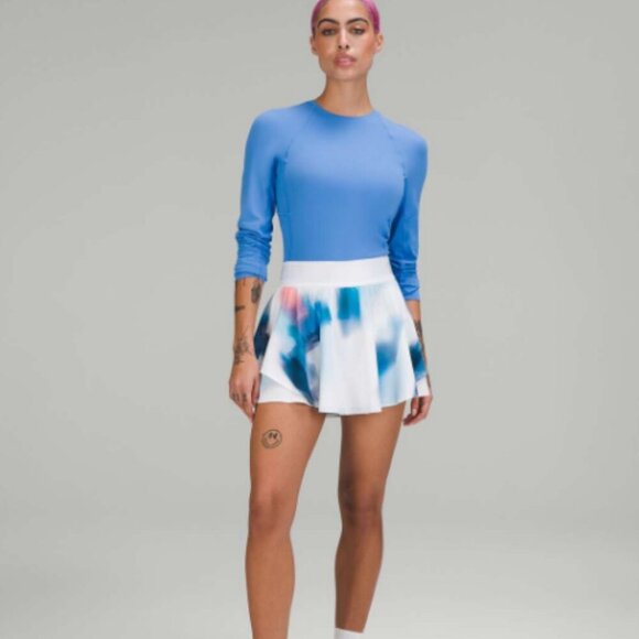 Lululemon Court Rival High-Rise Skirt Baseline Wash Print Multi 1674 - Picture 13 of 13